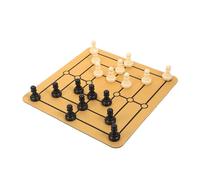 LOPUNER Portable Nine Mens Morris Chess Set with Large Strategy Board Game for Family Entertainment and Critical Thinking Lightweight Tabletop for Home and Travel