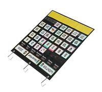 LOPUNER Preschool Hanging Calendar Pocket Chart Educational Weather Weekly Organizer for Classroom Teaching Learning Tool Eco Friendly Material