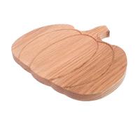 LOPUNER Pumpkin Shaped Oak Wood Cutting Board Lightweight Portable Small Kitchen Cheese Serving Platter for Halloween Thanksgiving Charcuterie Snacks
