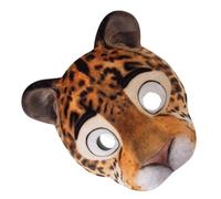 LOPUNER Realistic Leopard Animal Mask Lightweight EVA with Elastic Strap for Halloween Carnival Masquerade and Photo Props Comfortable Fit for Adults