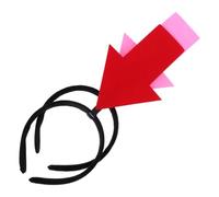 LOPUNER Red Pink Arrow Prop Headbands 2Pcs Lightweight Arrowhead Hair Hoops for Carnival Costume and Social Media Photography