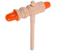 LOPUNER Reflexology Acupressure Head for Double with Stick Design Wooden Acupuncture Point Massager Bar, Smooth Gift Massage and Hand Feel for Beauty Relaxation