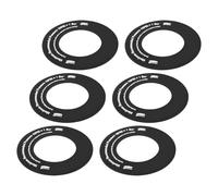 LOPUNER replacement round valve gasket 6pcs Universal PVC Black Air Nozzle Seal for SUP Kayak Inflatable Boats Easy Installation Quick Inflation and Deflation Water Sports Equipment