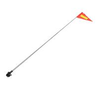 LOPUNER Retractable Wheelchair Flag Pole with High Visibility Reflective Polyester Flag and Telescopic Stainless Steel Pole for Bike and Tricycle Safety during Commutes and Rehabilitation