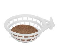 LOPUNER Reusable Plastic Bird Nest and Airy Comfort 2pcs with Coconut Shreds Circular Shape for Small Birds and Parrots Suitable for Aviary and Home Use