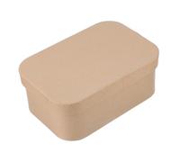 LOPUNER Round Kraft Paper Storage Box Multifunctional Tea Container Art Supplies Organizer Gift Packaging DIY Crafting Box for Efficient Home Storage
