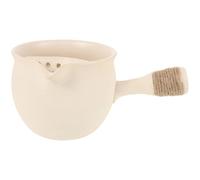 LOPUNER Rustic Gongfu Pottery Teapot with Ergonomic Side Handle and Large Capacity, Chinese Style Stoneware Tea Pot for Boiling Hot Water, for Hiking and Picnic Use