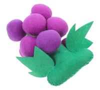 LOPUNER Small Fabric Grape Cognitive Toy for Boys and Girls, Safe Non-woven Felt Grape 12 Dark and Light Pieces, Montessori Educational Toy for Early Learning and Fine Motor Skills Development