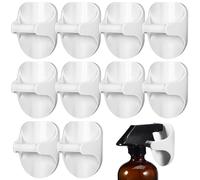 LOPUNER Spray Bottle Holder and Adhesive Hooks for Kitchen and Garage 10Pcs Wall Mounted Spray Bottle Hangers Strong Hold and No Mark Design