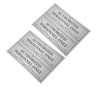 LOPUNER Staff Only Sign Stickers Minimalist for Office Doors 4pcs Pvc Material Controlled Access and Decorative Enhancement Waterproof Self Adhesive Employee Access Decals for Business