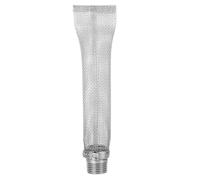 LOPUNER Stainless Steel Dry Metal Filter Tube 6 Inch with 1-2 Inch Threaded Connector for Home Beer Brewing and Wine Making