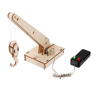 LOPUNER Stem Science Learning Kit for DIY Crane Model Assembly with Gear and Pulley Mechanics Educational Engineering Project for Boost Creativity and Science Exploration Random Color