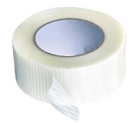 LOPUNER Strong Mesh Adhesive Tape 50mm X 25m Single-sided Packaging Tape for Bundling and Fixing Fiberglass Cloth Sturdy