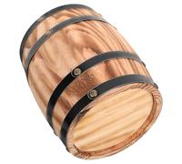 LOPUNER Wood Wine Barrel Decorative Ornament Sturdy Oak Craft for Restaurant Bar Accessories