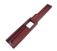 LOPUNER Wooden Stationery Box Student Pencil Box Dark Red Classic Color Elegant Retro Design Storage for Office DIY Use