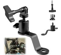 LOPURS Aluminum Motorcycle Mirror Mount 360 Degree Rotation for GoPro Hero, DJI Osmo, Insta360, AKASO Action Cameras, Motorcycle Camera Mount