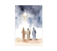 LOPXEN Nativity Scene Three Wise Men DIGITAL DOWNLOAD Canvas Poster Wall Art Decor Print Picture Paintings for Living Room Bedroom Decoration 20x30inch(50x75cm)