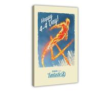 LOPXEN The Fantastic Four First Steps Poster Canvas Poster Wall Art Decor Print Picture Paintings for Living Room Bedroom Decoration 08x12inch(20x30cm)