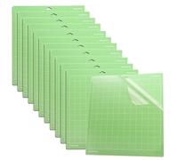 LOPYXBR 10PCS Cutting Mats for Cricut 12X12 Inch, Green Standard Grip Cricut Mat, Non-Slip Silhouette Cutting Mat 12x12 inch, Craft Mats for Adults Sewing Quilting and Arts & Crafts Projects Cuttings