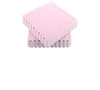 LOPYXBR 12Pcs Pink Foam Mat 30x30x1cm Soft Mats for Floor Foam Squares, Foams Mat Tiles Pink with Edges, Non-slip Plush Interlocking Floor Mats for Home Floor Protection