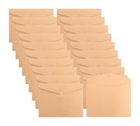 LOPYXBR 20PCS A4 Envelopes with String Tie, 31x23.5CM String Tie Envelopes A4 Brown Document Folder Kraft Envelope, Brown Files for Paperwork for Office Home Business