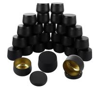LOPYXBR 24 Pcs Black Candle Jars with Lids 4oz Candle Tins for Candle Making, Metal Empty Candle Containers for Candle Making Supplies, Arts, Crafts, Storage - Black (150ml/4oz)