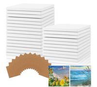 LOPYXBR 25 PCS White Coasters Making Kit, 4 Inch/10 cm Square Ceramic Tiles for Crafts, Sublimation Coasters Blank with 25 Cork Backing Pads for DIY Painting, Crafts, Art Projects, Colouring Pens
