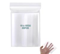 LOPYXBR 500PCS Resealable Plastic Bags 10cm x 15cm Grip Seal Bags, Clear Small Plastic Bag Sealable, Small Ziplock Bag for Kitchen Storage, Sweets, Seeds, Jewelry, Snacks, Drugs (10 x 15cm -500pcs)