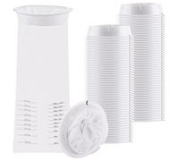 LOPYXBR 60 Packs White Sick Bags for Car Travel, 1000ml Vomit Bags Travel Sickness Bag, Leak Resistant & Waterproof Sick Bag for Adults, Pregnant Women and Taxi Drivers(White,1000ml)