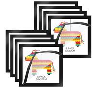 LOPYXBR 8 Pack Diamond Art Frames, 12 x 12In/30 x 30cm Picture Frame Magnetic Photo Frames, Self-Adhesive Magnetic Frame, Diamond Painting Frames for Wall Window Door Home Decor(25 x 25cm)
