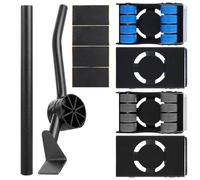 LOPYXBR Furniture Moving Wheels Set, Heavy Duty Wheels for Furniture Lifter Mover 4 Metal Sliders with 8 Wheel, Wheel To Move Heavy Objects for Sofa, Fridge, Washer, 350kg Max Load Capacity