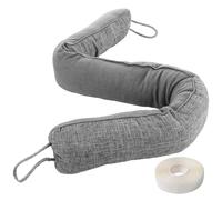 LOPYXBR Grey Draft Excluder for Doors 91 x 10cm Heavy Under Door Draught Excluders, Washable Heavy Duty Draught Excluder with Adhesive Sealing Strip for Bottom Door Window