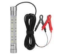 LOQATIDIS Underwater Fishing Lights, Ultra-Bright 3500 Lumens Submersible Night Lure Bait Finder Attractor Waterproof Lamp for Dock Boats Kayak, Aluminum Metal 36 LEDs DC 12V 20ft Cord