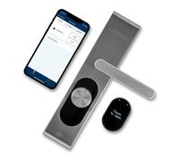 Loqed Smart Home Door Lock - Electronic Front Door Lock - 256 Bit Encryption - Smart Lock with Finger Press Opening + Smartphone App - Stainless Steel
