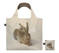 LOQI Albrecht Dürer Young Hare Recycled Beach Bag, 50 cm, 20 Litre, Multi-Colour, Multicoloured, Contemporary, Multicolored, Contemporary