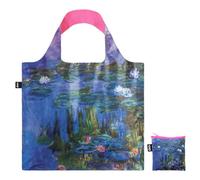 LOQI CLAUDE MONET Recycled Bag - Neon Water Lilac, Lilac, Contemporary, Lilac, Contemporary