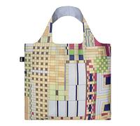 LOQI Frank Lloyd Wright Old Fashion Windows Reusable Shopping Bag