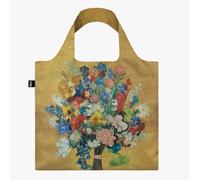 LOQI Gold Flower Pattern Shopping Tote Bag - Van Gogh Museum Art