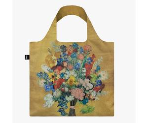 LOQI Gold Flower Pattern Shopping Tote Bag - Van Gogh Museum Art