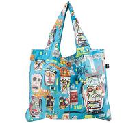 LOQI JEAN MICHEL BASQUIAT Skull Bag Travel Tote Blue