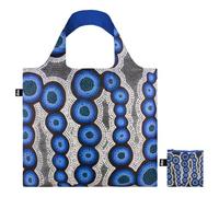 LOQI Kirsten Nangala Egan - Water Dreaming Blue Recycled Bag