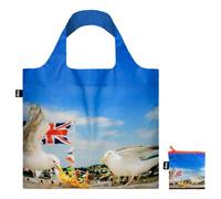 LOQI Martin Parr Seagulls Eating Chips Recycled Bag, black, Large