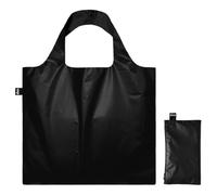 LOQI METALLIC Black Bag with Zip Pocket