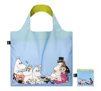 LOQI Moomin Family Collapsible Tote Bag, Large, Multicolor, Water Resistant, Adults, Unisex