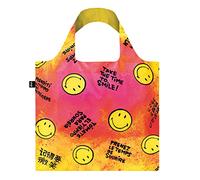 LOQI Museum Smiley Reusable Shopping Bag, Time to Smile Collectors Edition, One Size, Yelow (SM.TS)