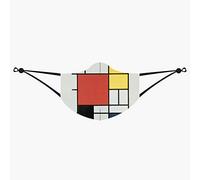 LOQI PIET MONDRIAN Face Mask - Composition with Red, Yellow, Blue