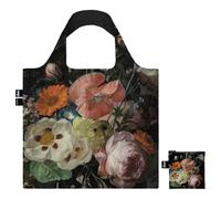 LOQI - Rachel Ruysch, Still Life with Flowers on a Marble Tabletop 1716, Recycled Bag, Multi-Colour, Occidental, Multicolored, Western