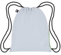 LOQI Reflective Neon Green Medium Backpack, silver, Medium