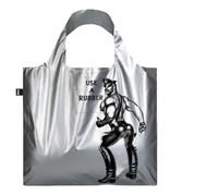 LOQI TOM OF FINLAND Use a Rubber Silver Metallic Bag, Silver, M, Silver, M, Contemporary, silver, M, Contemporary