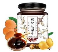 Loquat Autumn Pear Paste 300g/10.58Ounce/Can, Honey Loquat Pear Soup, Honey Loquat Cream, Jam, Syrup, instant honey loquat paste, healthy and nutritious crystal sugar Pear jam (3can)